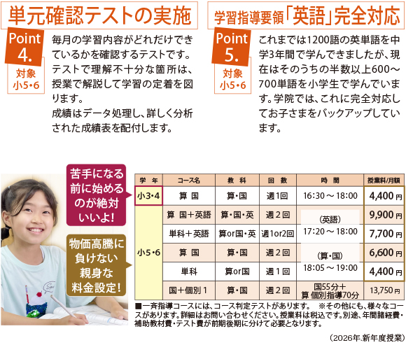 名教　新年度　小学